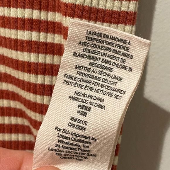 Free People Frenchie Striped Cutout Tee Size L - Picture 9 of 12